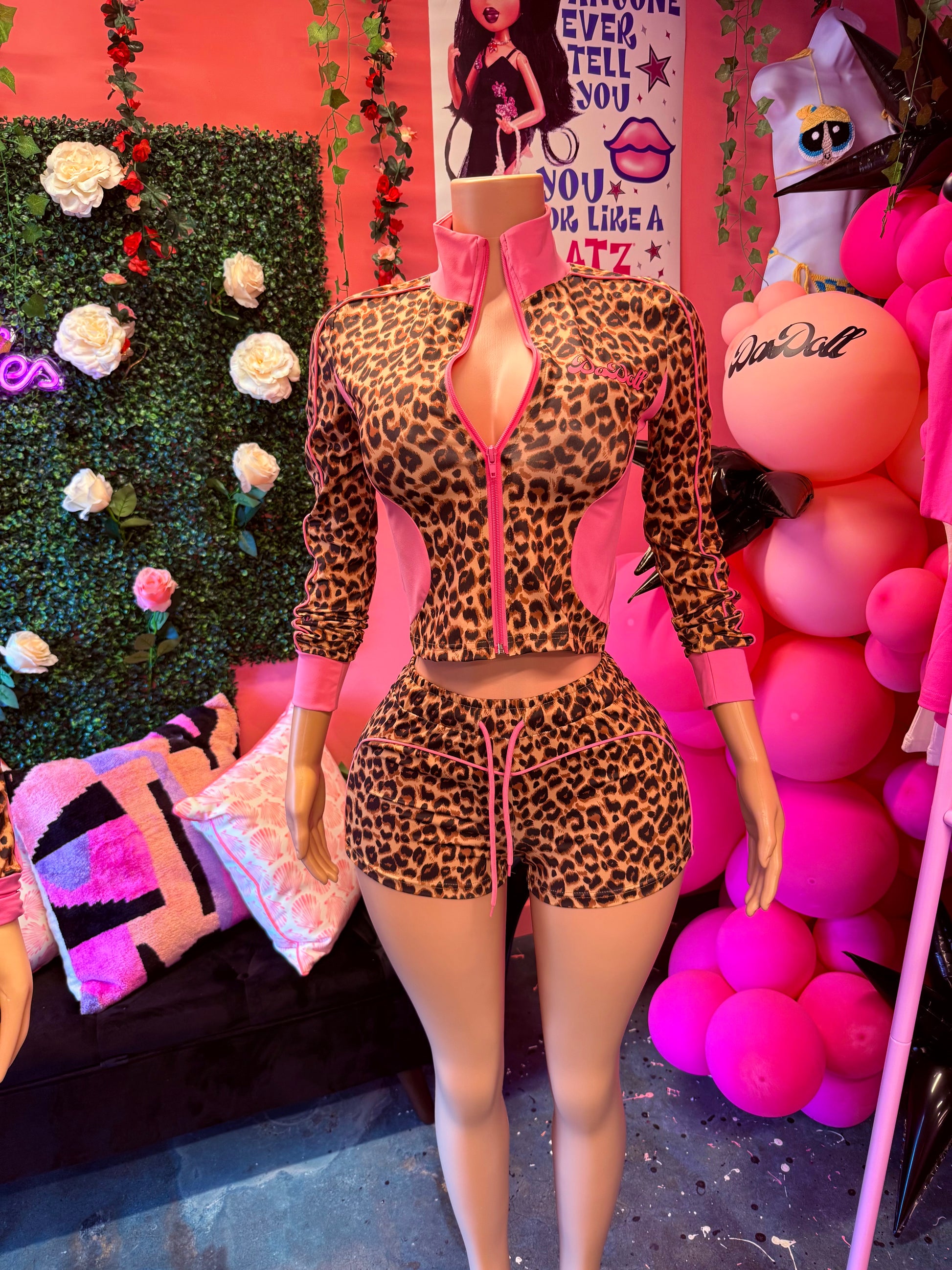Cheetah Doll Set